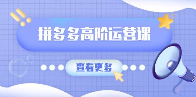 （14327期）拼多多高阶运营课：极致群爆款玩法，轻付费无尽复制，打造单品爆款之路-轻金阁