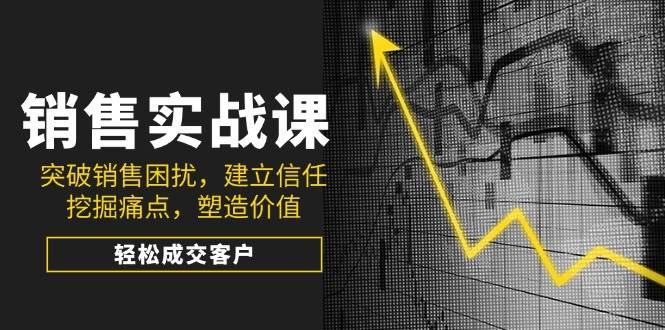 （14297期）销售实战课，突破销售困扰，建立信任，挖掘痛点，塑造价值，轻松成交客户-轻金阁