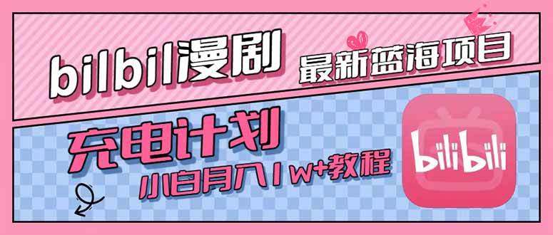 （15437期）最新蓝海项目，B站充电计划，小白也能月入1w+-轻金阁
