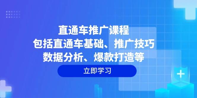 （14001期）直通车推广课程：包括直通车基础、推广技巧、数据分析、爆款打造等-轻金阁