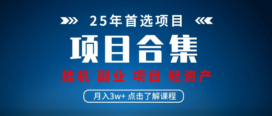 实操项目合集 挂机类型 直播类型 轻资产创业类型 课程分享各项目介绍和原理-轻金阁