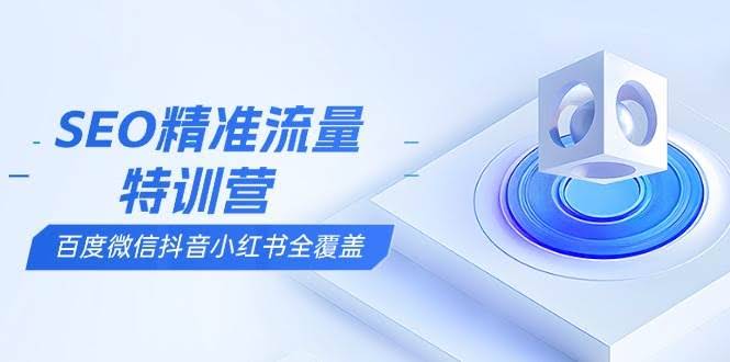 （13851期）SEO精准流量特训营，百度微信抖音小红书全覆盖，带你搞懂搜索优化核心技巧-轻金阁