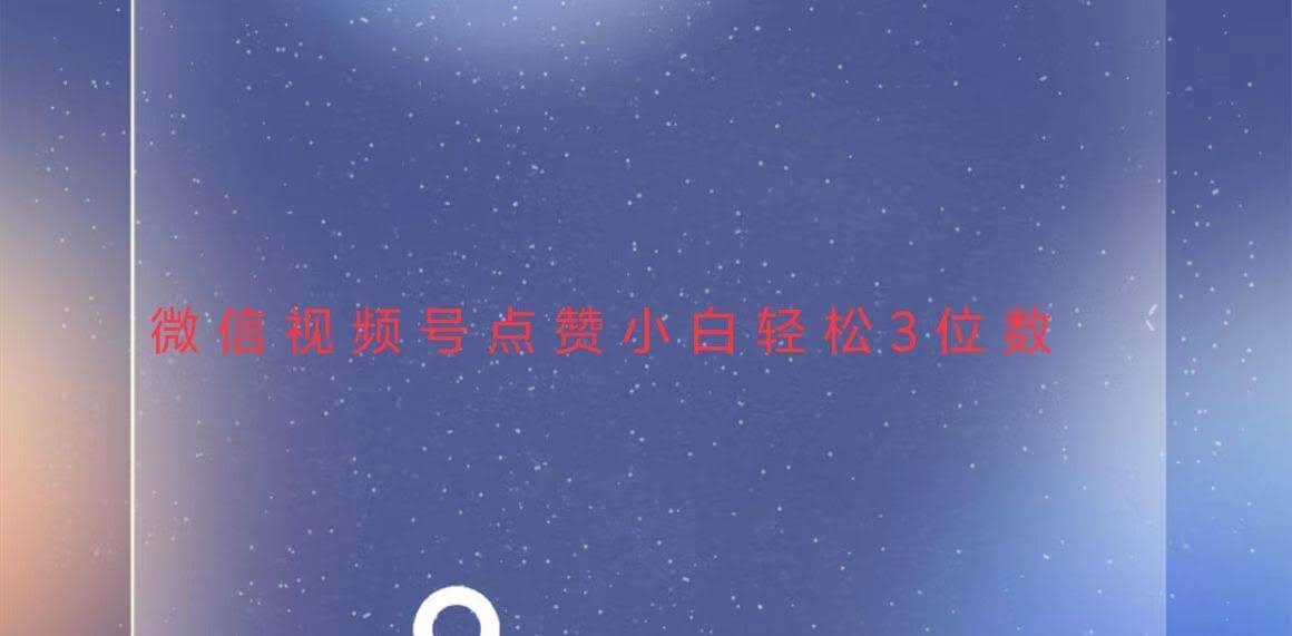 （13613期）视频号点赞最新玩法，小白轻松日入三位数-轻金阁