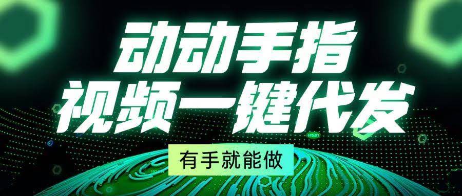 （13572期）动动手指，视频一键代发，有手就能做-轻金阁