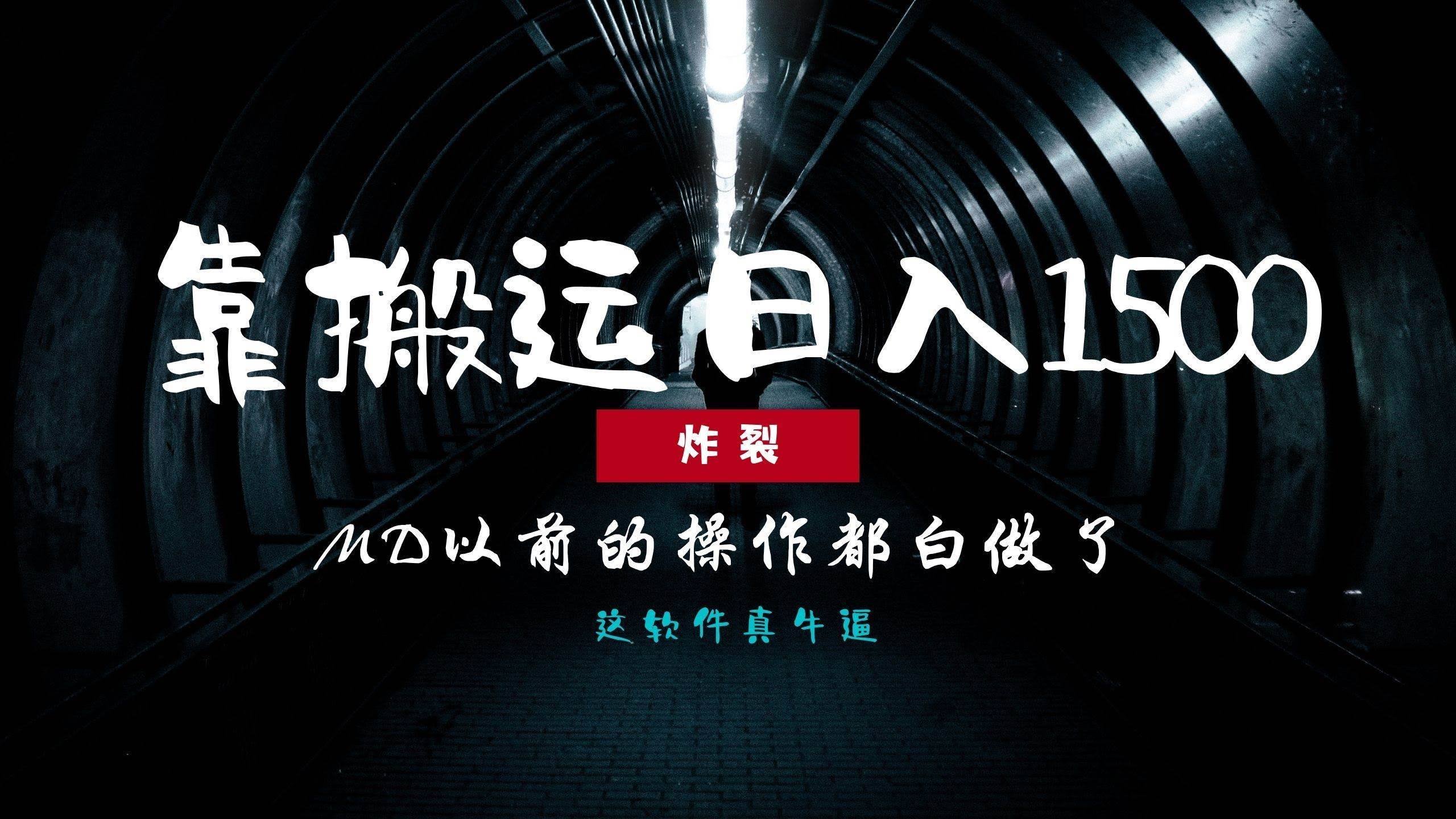 （13568期）炸裂！0基础搬运也能批量日赚1500+，以前的操作都白做了！-轻金阁