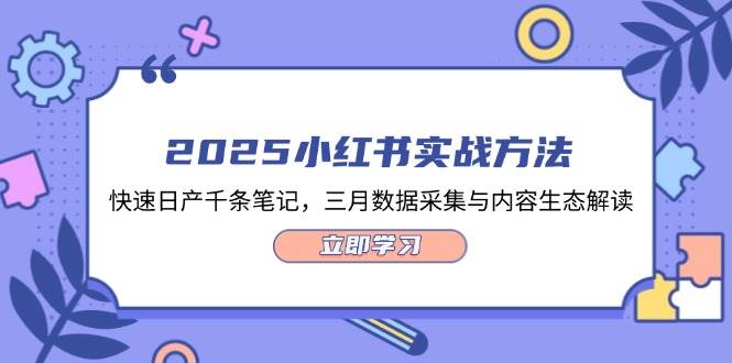 2025小红书实战方法，快速日产千条笔记，三月数据采集与内容生态解读-轻金阁