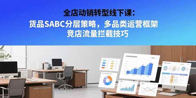 （15419期）全店动销转型线下课：货品SABC分层策略，多品类运营框架 竞店流量拦截技巧-轻金阁