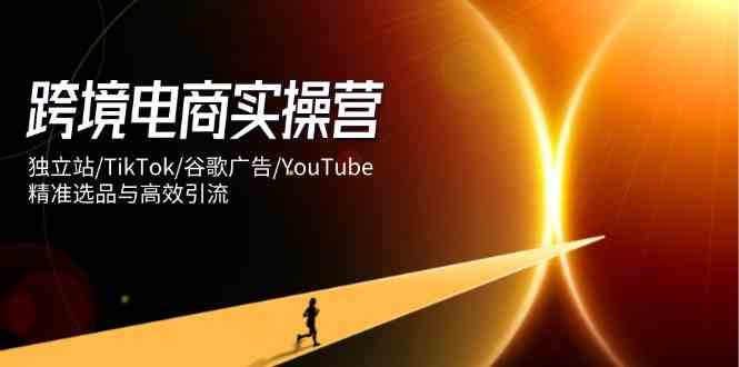 跨境电商实操营：独立站/TikTok/谷歌广告/YouTube，精准选品与高效引流-轻金阁