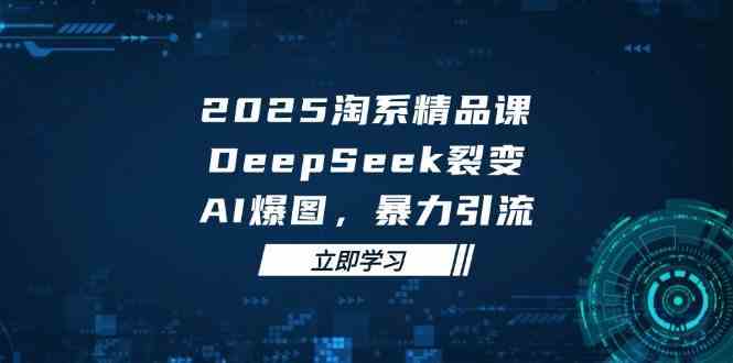 2025无界精品课，DeepSeek裂变，AI爆图，暴力引流助力淘系运营-轻金阁