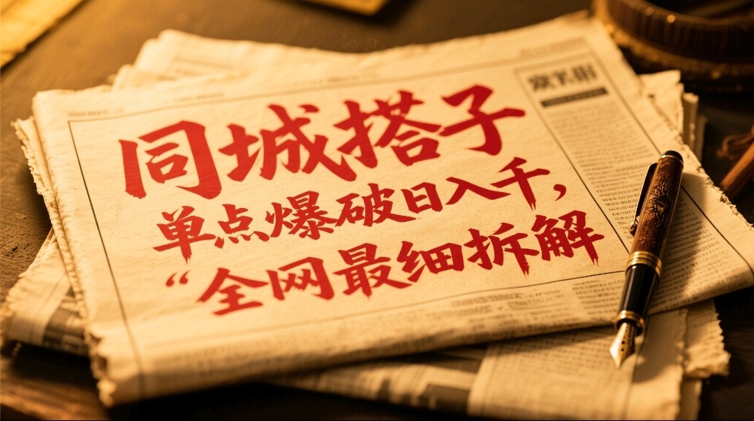 同城搭子群19.9单点爆破日入千，搭子组局月入万，全网最细拆解-轻金阁