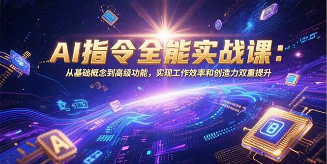 （15455期）AI指令全能实战课：从基础概念到高级功能，实现工作效率和创造力双重提升-轻金阁