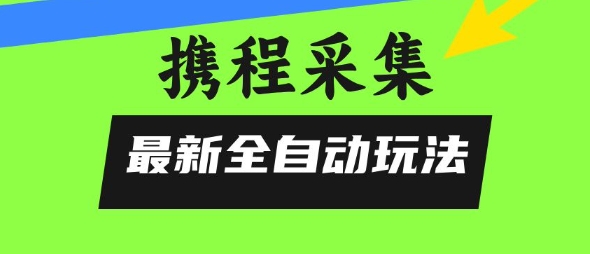 携程信息采集全自动玩法，0风控，无脑开干【揭秘】-轻金阁