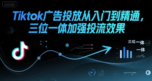 Tiktok广告投放从入门到精通，三位一体加强投流效果-轻金阁