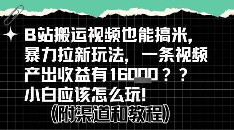 b站掘金计划？搬运视频也能挣拉新的收益，小白应该怎么玩！-轻金阁