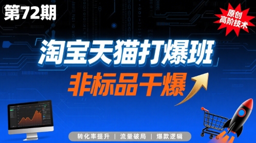 淘宝天猫打爆班原创高阶技术第72期，非标品干爆-轻金阁