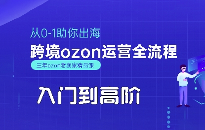OZON入门到高阶全流程，从0-1助你出海，跨境ozon运营全流程-轻金阁