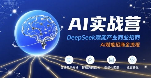 AI实战营：DeepSeek赋能产业商业招商，AI赋能招商全流程-轻金阁
