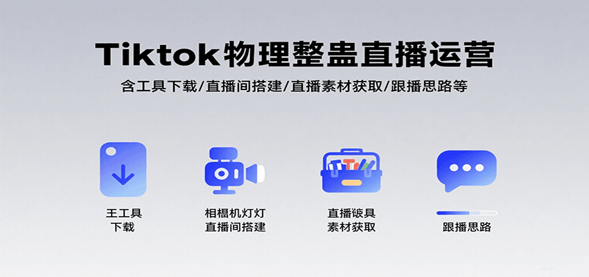 Tiktok物理整蛊直播运营，包含工具下载/直播间搭建/直播素材获取/跟播思路等-轻金阁