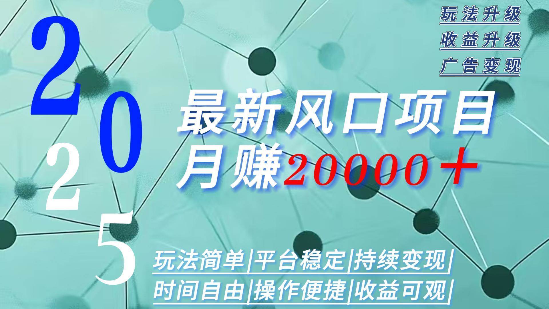 （15694期）2025广告赛道新风口-月赚2W＋玩法简单，时间自由-轻金阁