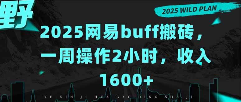 （15666期）2025网易buff搬砖，一周操作2小时，收入1600+-轻金阁