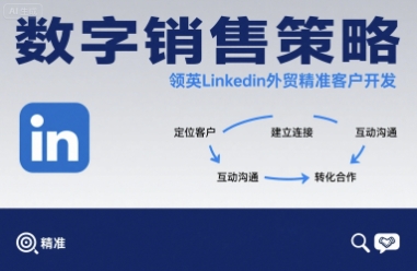 数字销售策略领英LinkedIn外贸精准客户开发-轻金阁