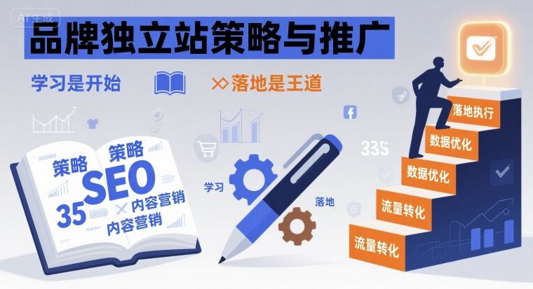 品牌独立站策略与推广，学习是开始，落地是王道-轻金阁