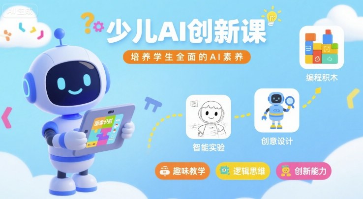 少儿AI创新课，培养学生全面的AI素养-轻金阁