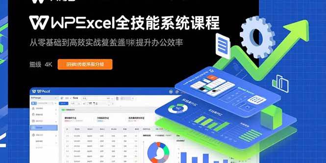 （15873期）WPS Excel全技能系统课程：从零基础到高阶实战全覆盖，全面提升办公效率-轻金阁