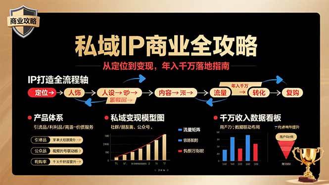 （15858期）私域IP商业全攻略，从定位到变现，年入千万落地指南-轻金阁