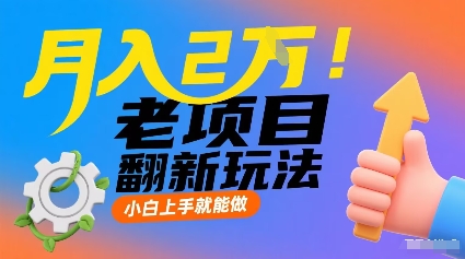 月入2W！老项目翻新玩法，小白上手就能做，非常容易上手-轻金阁